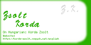 zsolt korda business card